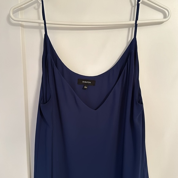 Navy Babaton Lingerie Dress - Picture 2 of 6